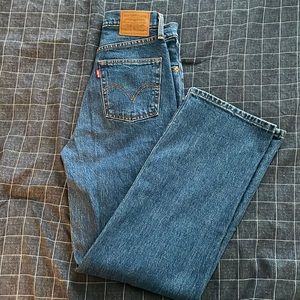 Levi’s high waisted rib cage jeans
